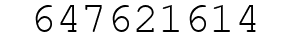 Number 647621614.