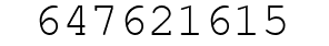 Number 647621615.