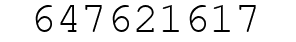 Number 647621617.