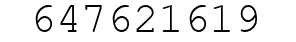 Number 647621619.