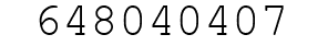 Number 648040407.