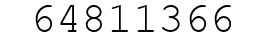 Number 64811366.