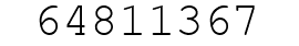 Number 64811367.