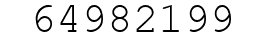 Number 64982199.
