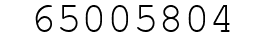 Number 65005804.