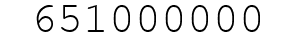 Number 651000000.