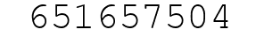 Number 651657504.