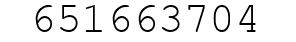 Number 651663704.