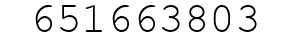 Number 651663803.
