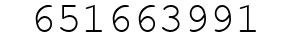 Number 651663991.
