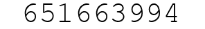 Number 651663994.