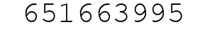 Number 651663995.