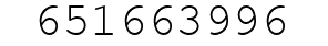 Number 651663996.