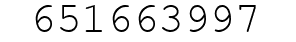 Number 651663997.