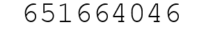 Number 651664046.