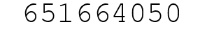 Number 651664050.