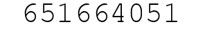Number 651664051.