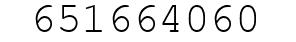 Number 651664060.
