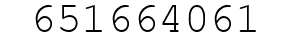 Number 651664061.