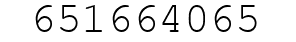 Number 651664065.