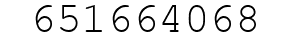 Number 651664068.