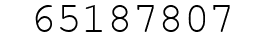 Number 65187807.