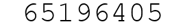 Number 65196405.