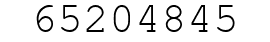 Number 65204845.