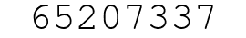 Number 65207337.
