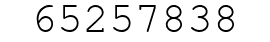 Number 65257838.