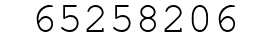 Number 65258206.