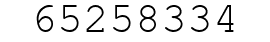Number 65258334.