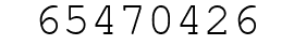 Number 65470426.