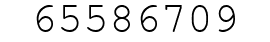 Number 65586709.