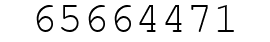 Number 65664471.