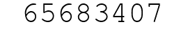 Number 65683407.