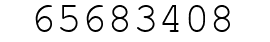 Number 65683408.