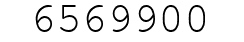 Number 6569900.