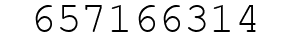 Number 657166314.
