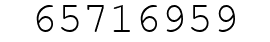 Number 65716959.