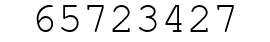 Number 65723427.