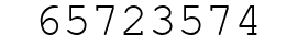 Number 65723574.