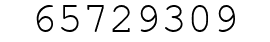 Number 65729309.
