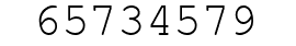 Number 65734579.