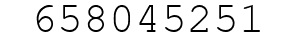Number 658045251.