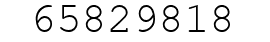 Number 65829818.
