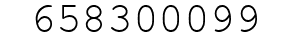 Number 658300099.