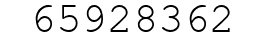 Number 65928362.