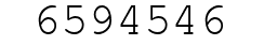 Number 6594546.