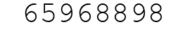 Number 65968898.